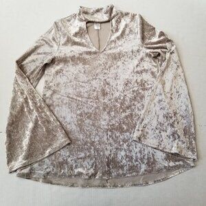 Camille & Co Small‎ Taupe Top Shimmer Velvet